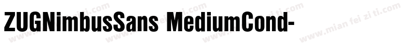 ZUGNimbusSans MediumCond字体转换